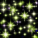 Animated glitter stars lime
