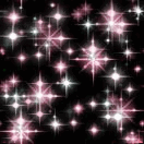 Animated glitter stars pink