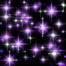Animated glitter stars purple