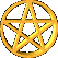 A pentagram inside a circle touching the lines gives you the pentacle and that denotes "all is magic."