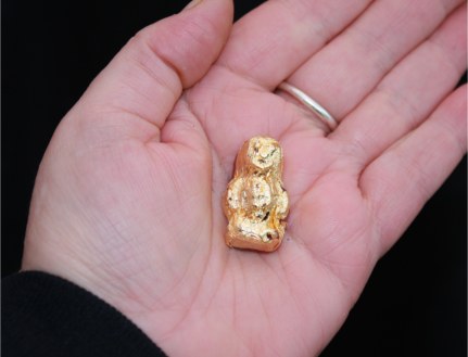 Money Magic Spell Magic Jelly Baby, gold leafed!